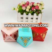 elegant pearl paper laser cut wedding gift favors box