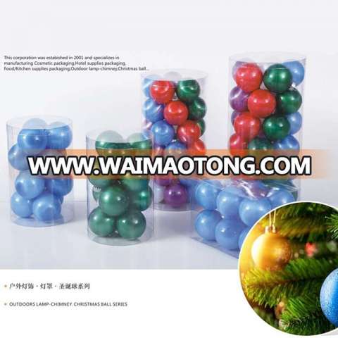 Wholesale plastic PET shatterproof christmas ball ornaments